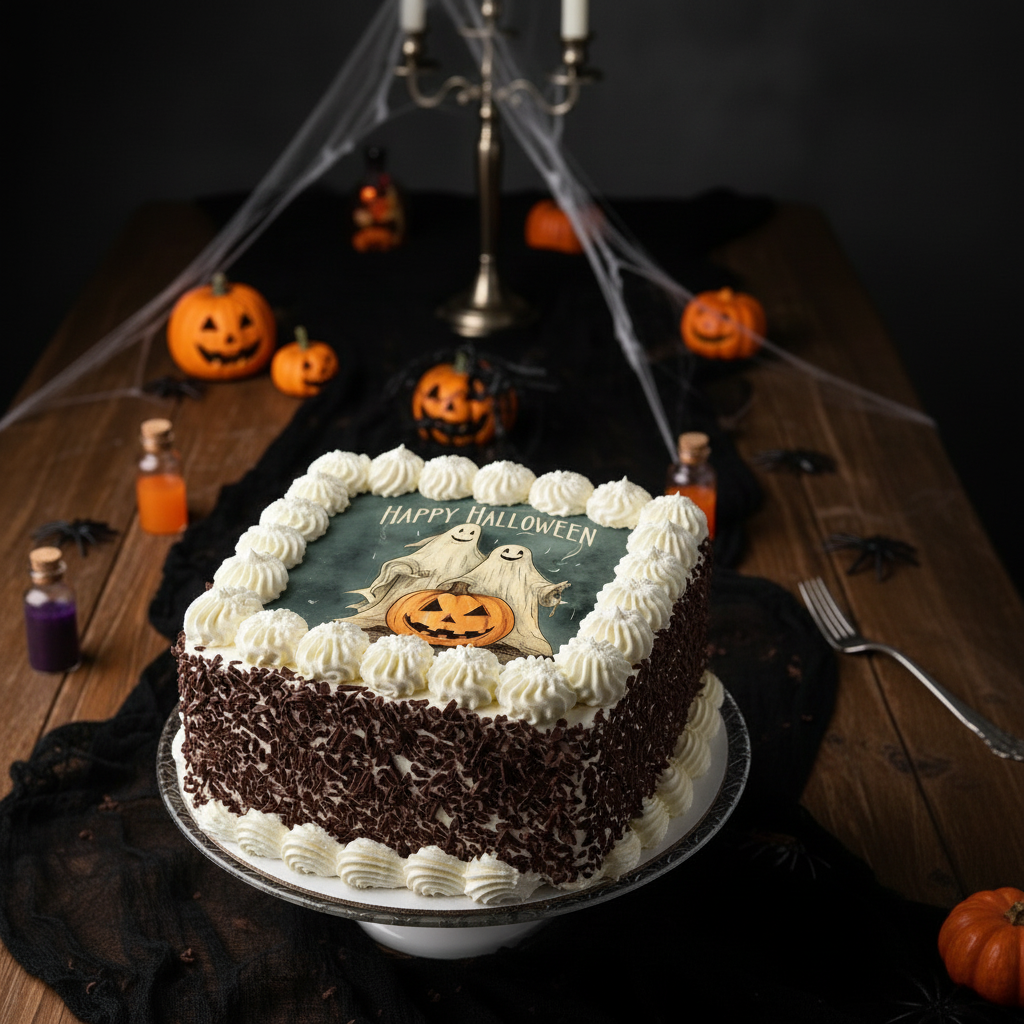 Halloween celebration cake