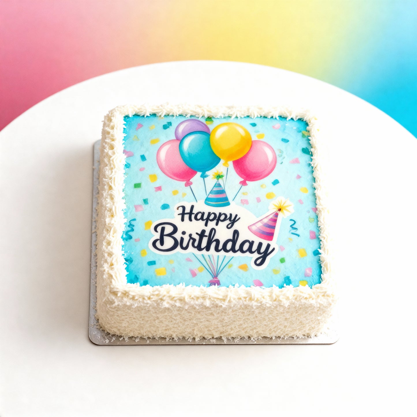 Birthday cake with print
