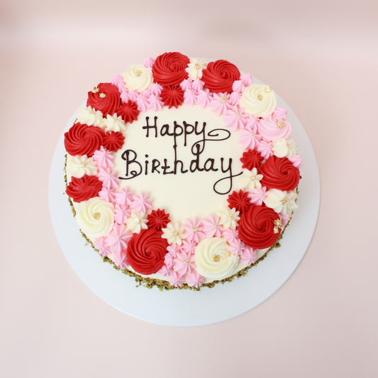 Best Fresh Decorated Handmade Birthday Cake with Special Message