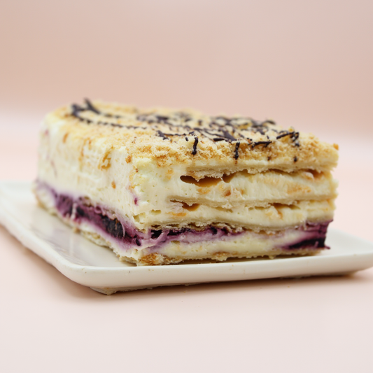 Napoleon cake. Handmade cake from The Happy Family Bakery