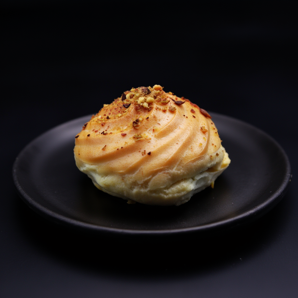 Pistachio profiteroles