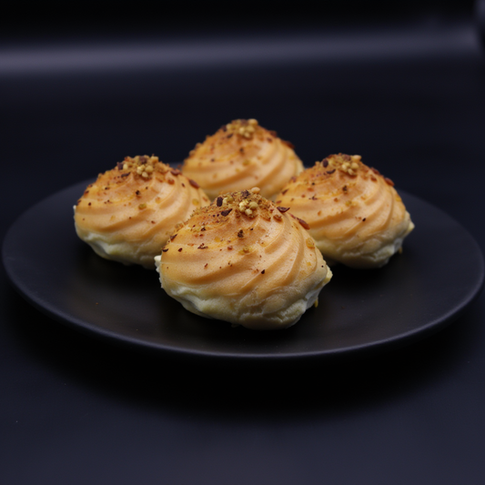 Pistachio profiteroles