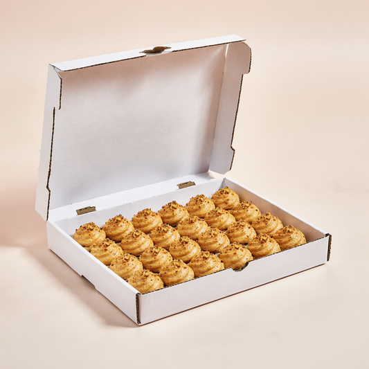 Pistachio profiteroles